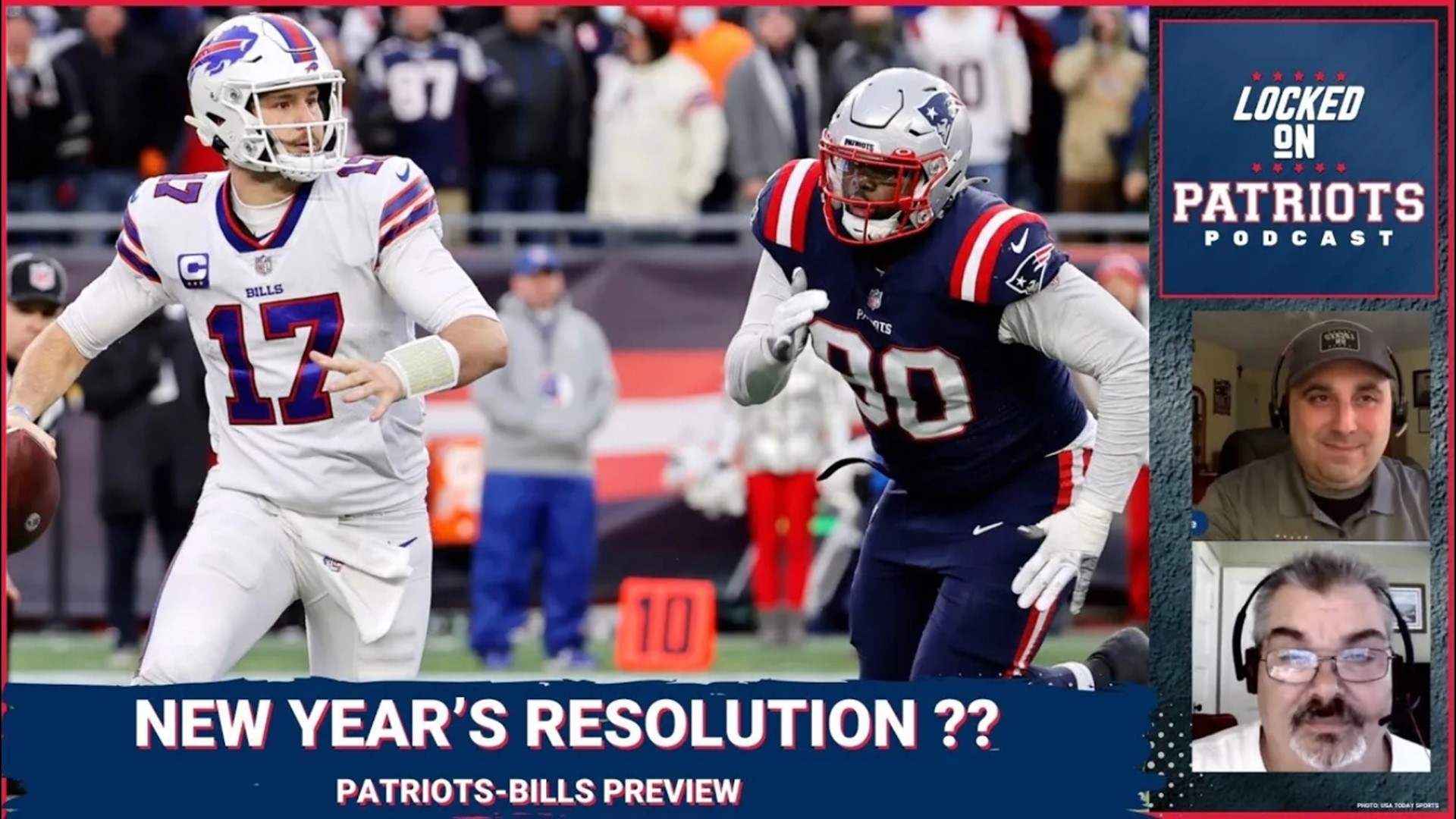 The New England Patriots are hoping to ring in the New Year with a win in Western New York.