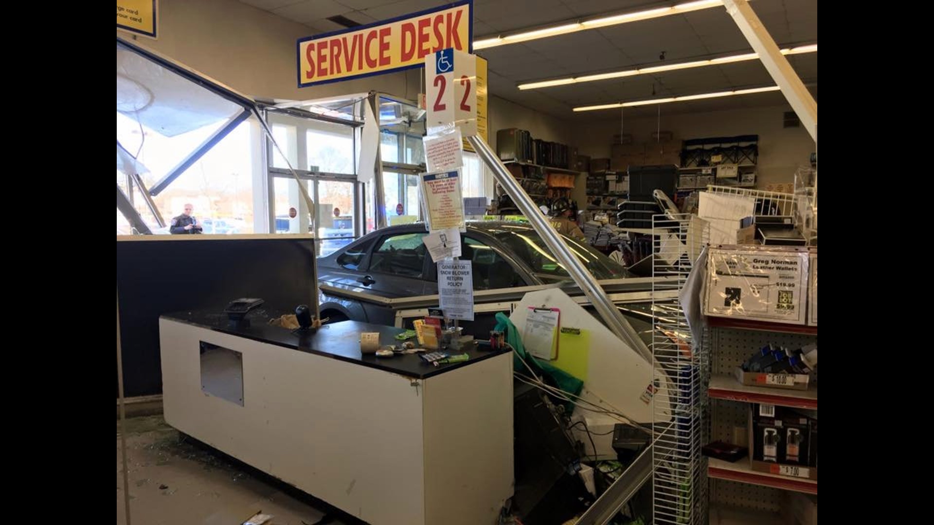 Car crashes into Ocean State Job Lot in Groton