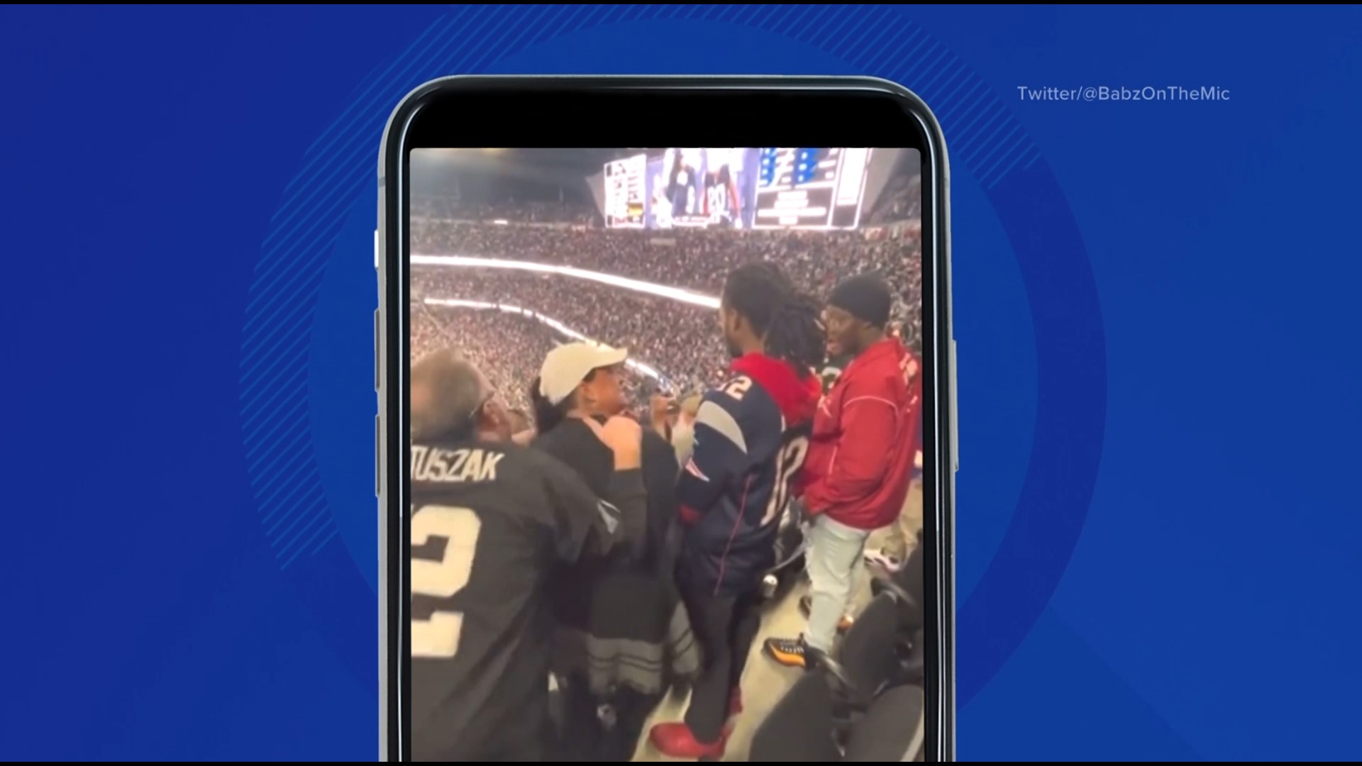 Jerry Edmond is a Connecticut resident and has been a lifelong Patriots fan. He was attending his first-ever game in person.