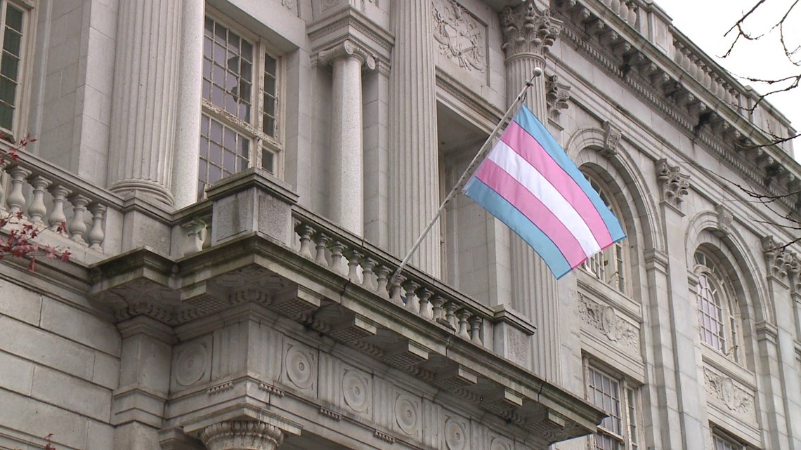 Transgender rights flag raised over Hartford City Hall | fox61.com