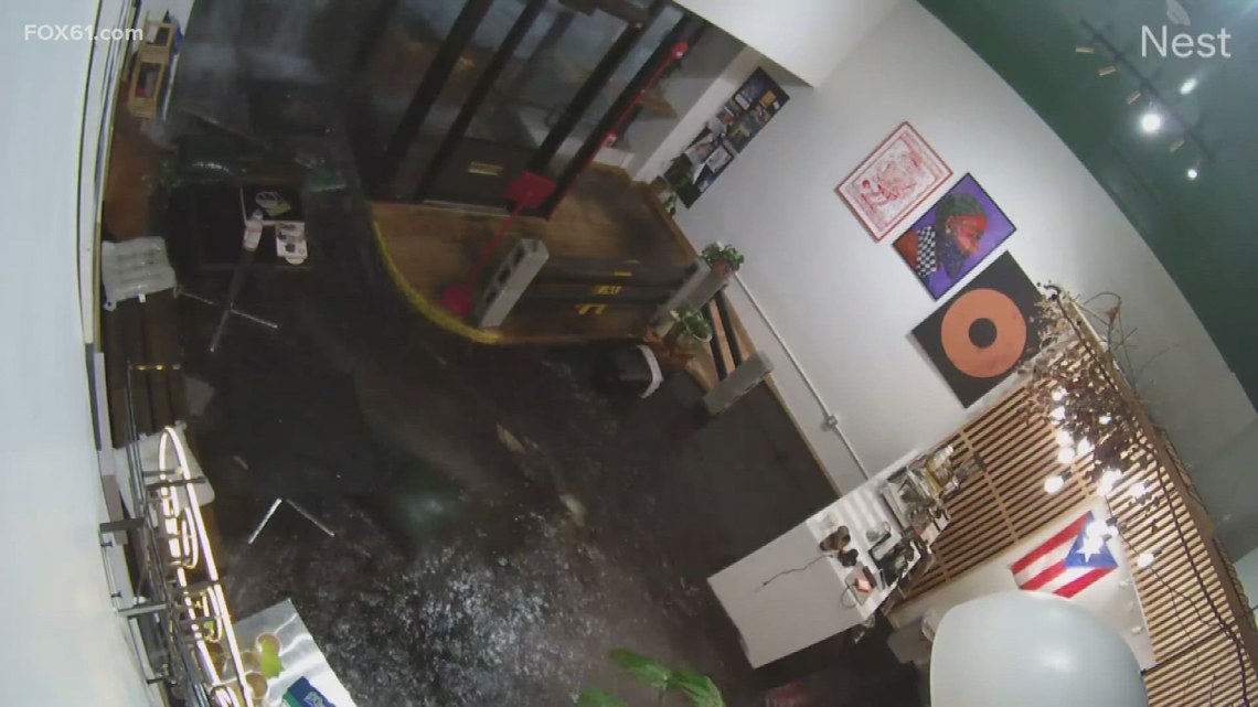 Pipe burst causes major water damage at Hartford tattoo and coffee shop