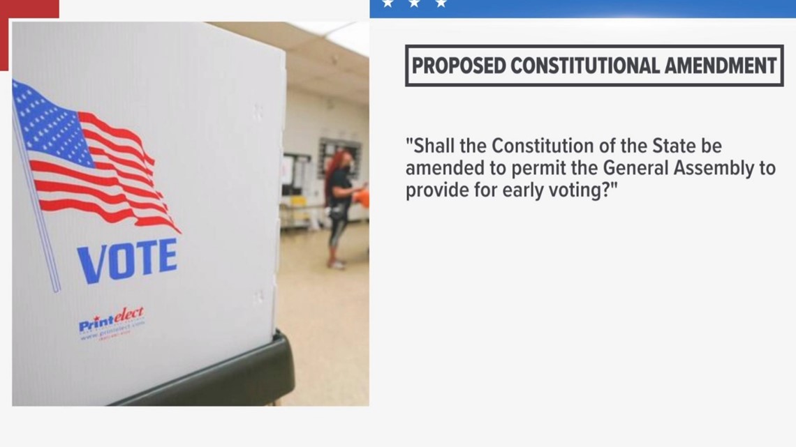 What's the early voting question on Connecticut election ballot