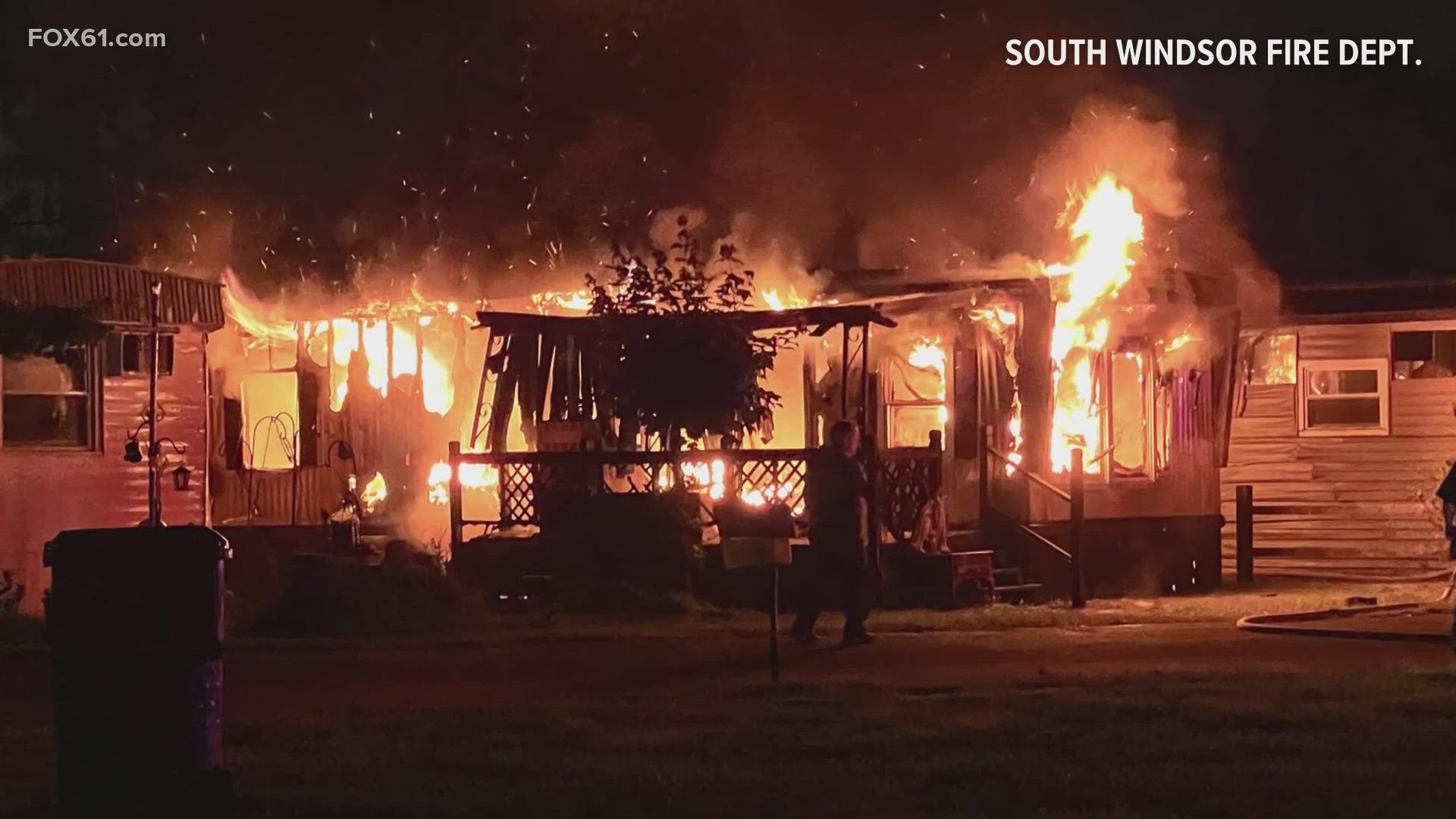 Neighbors reacted to the fatal blaze that occurred early Friday morning in an East Windsor mobile home park on Fairway Drive. 