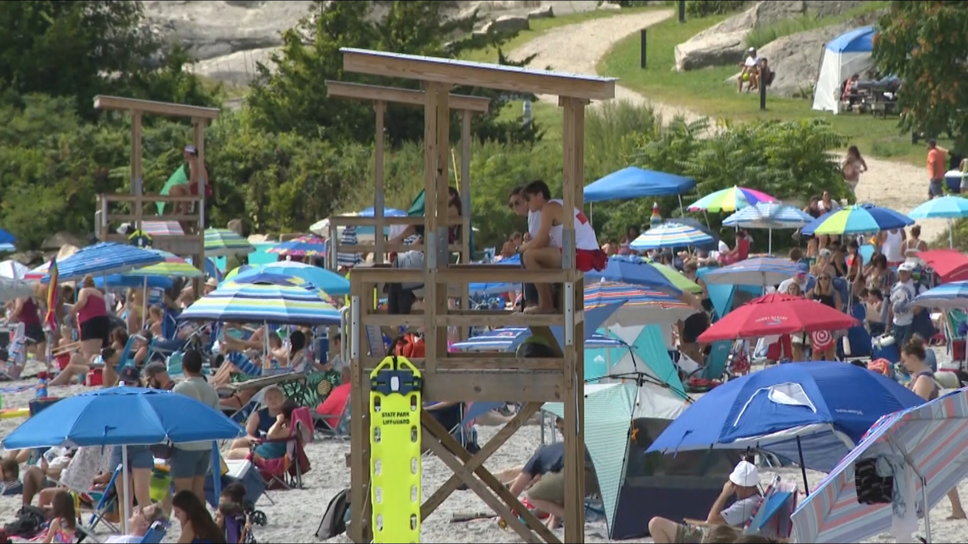 Despite shortages, state environmental officials said they hired 90 lifeguards spread out for the summer season across Connecticut.