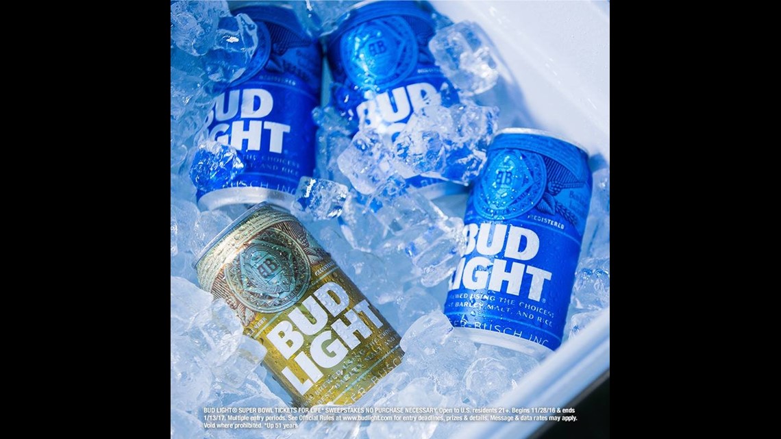 New Bud Light cans offer chance at lifetime Super Bowl tix, Business