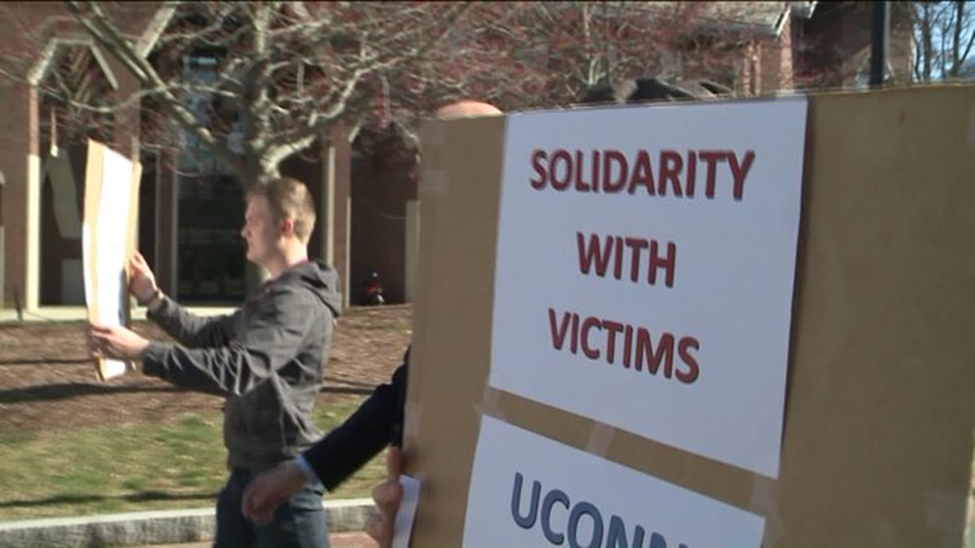 UConn students stand in solidarity with terrorism victims