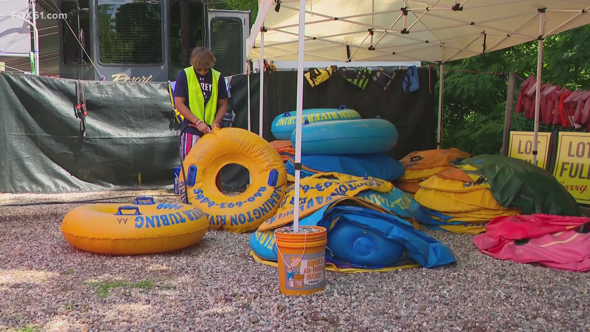 Last year, many businesses along the Farmington River had to fight against flooding, but in New Hartford, Farmington River Tubing is looking to change its fortunes.
