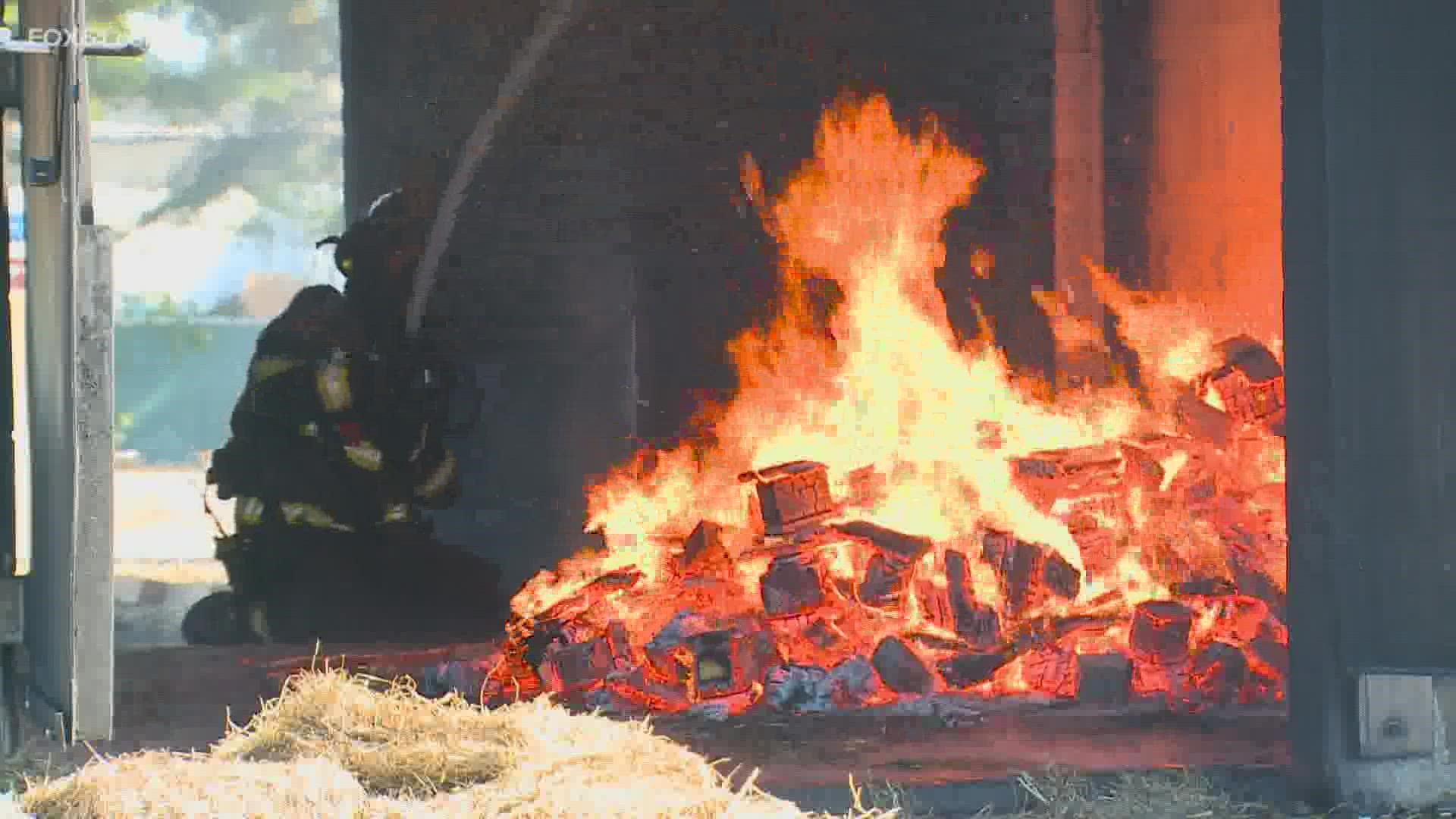 "Burn School" is used by various departments to help them become more adept at fighting real fires.