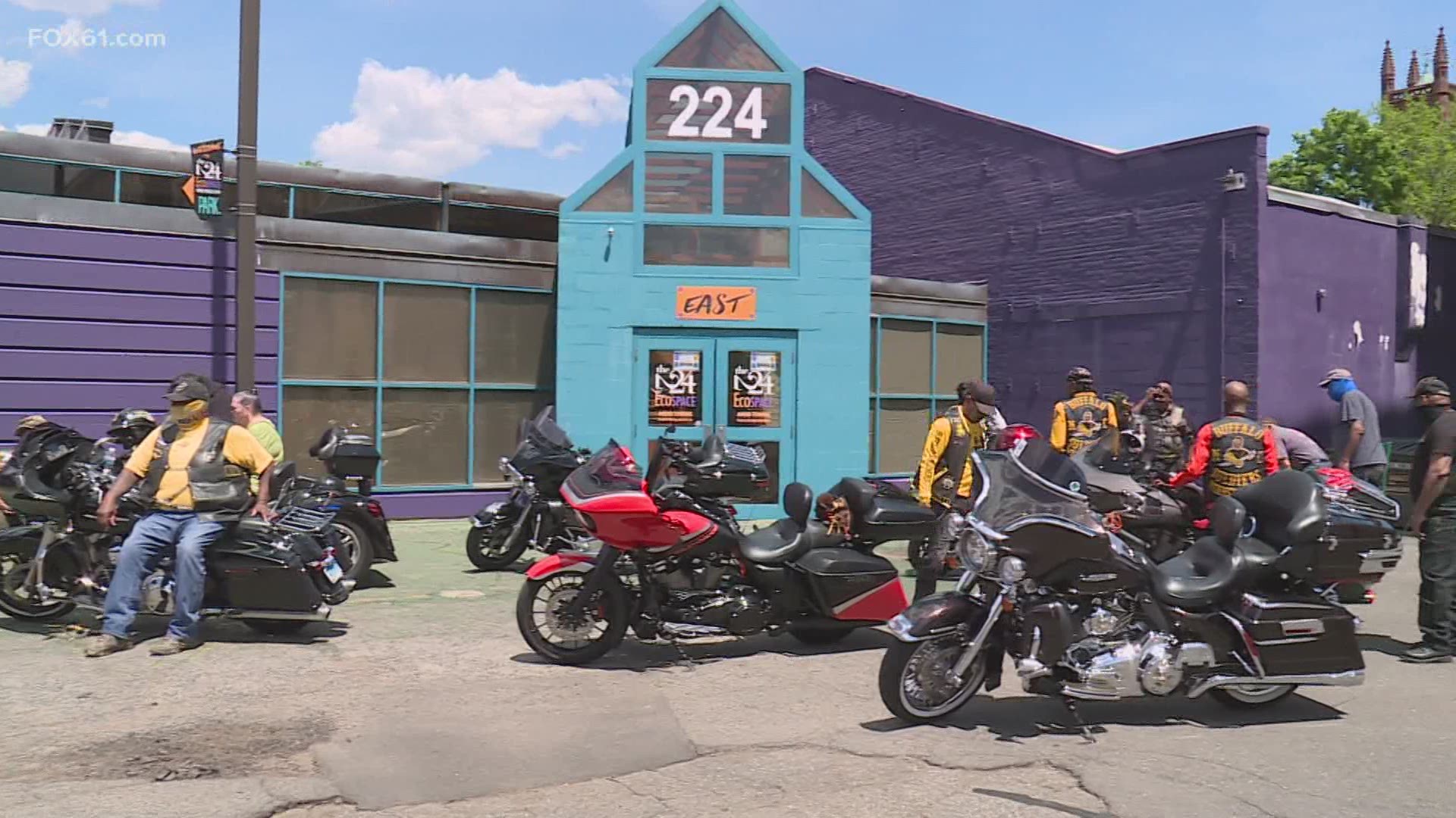 A local motorcycle club and reverend reached out to include police in the event.