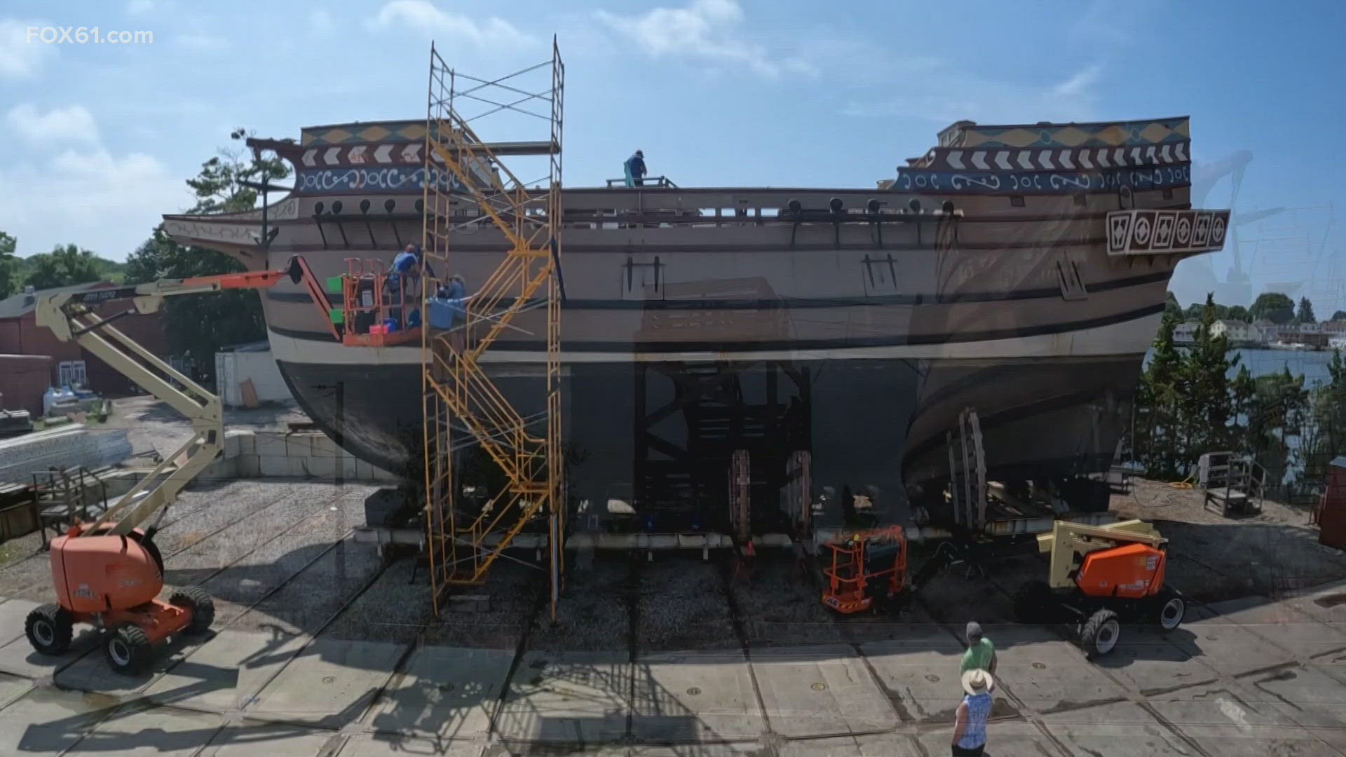 A mega project has begun at the Mystic Seaport Museum. They are restoring and preserving a massive vessel. Check out the Susan Constant.