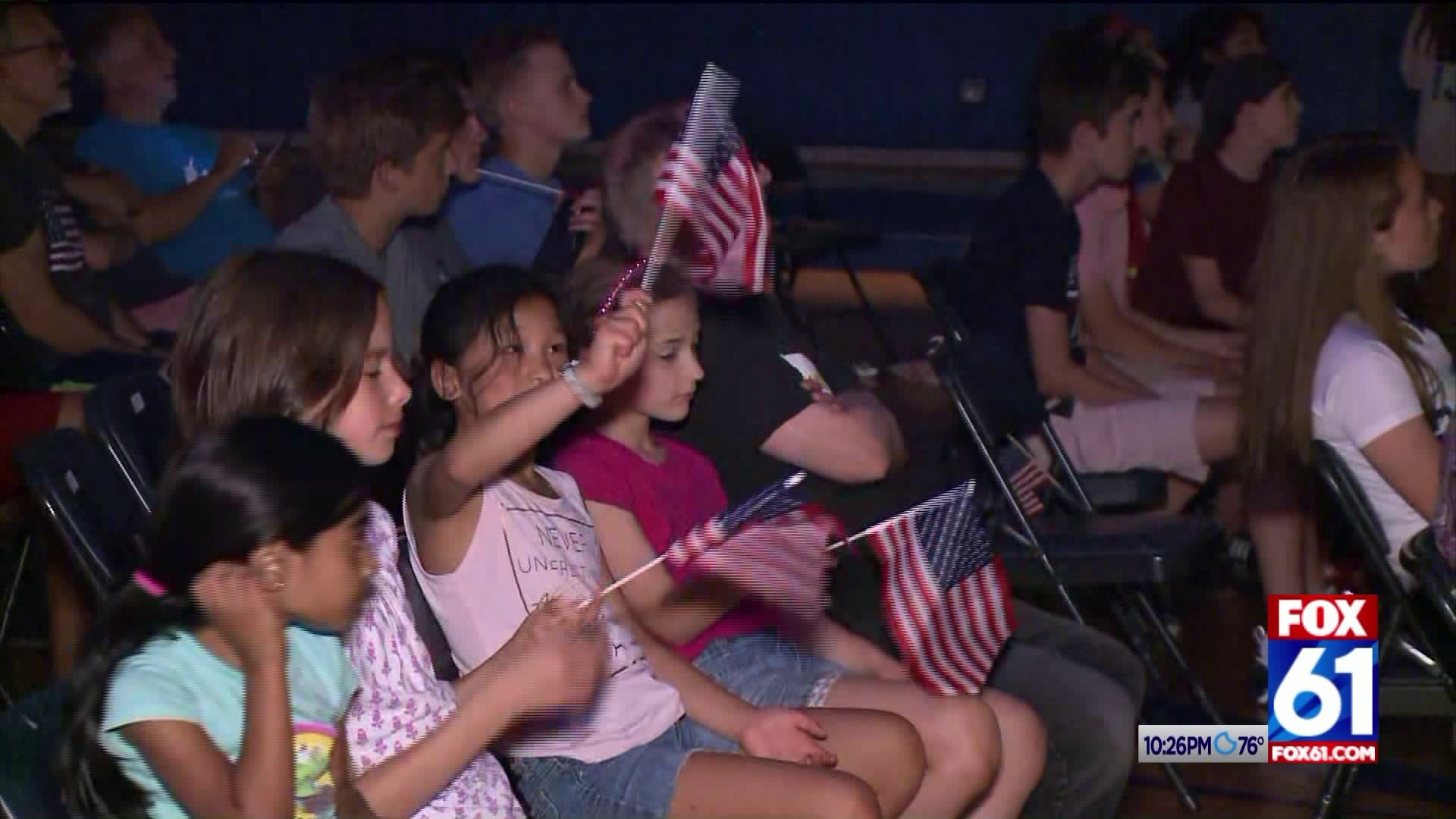 Trumbull school holds watch party for local US Women`s Soccer Hero