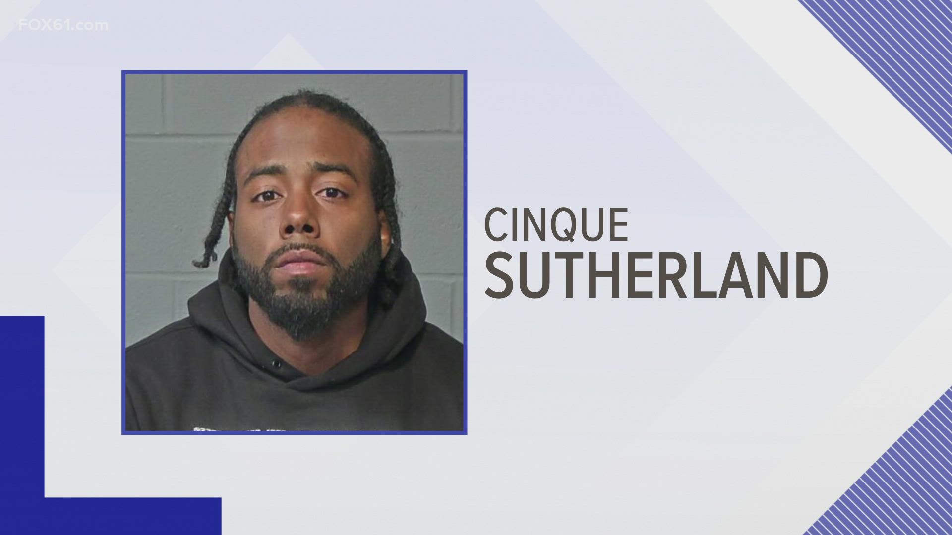 U.S. Marshals helped Hartford police locate and arrest Cinque Sutherland, 29, on Friday.