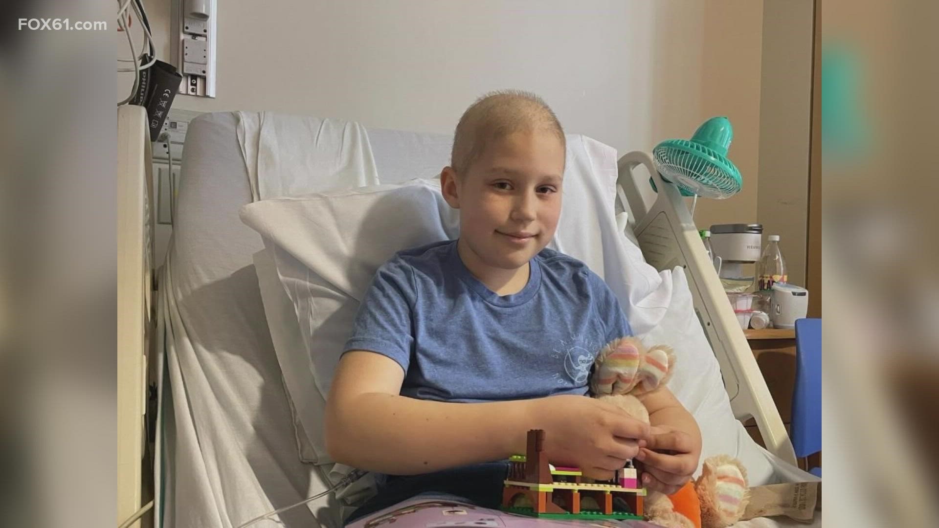 10-year-old Rachel Webster's friends, fellow students, teachers, and community are supporting her as she fights a rare form of cancer.