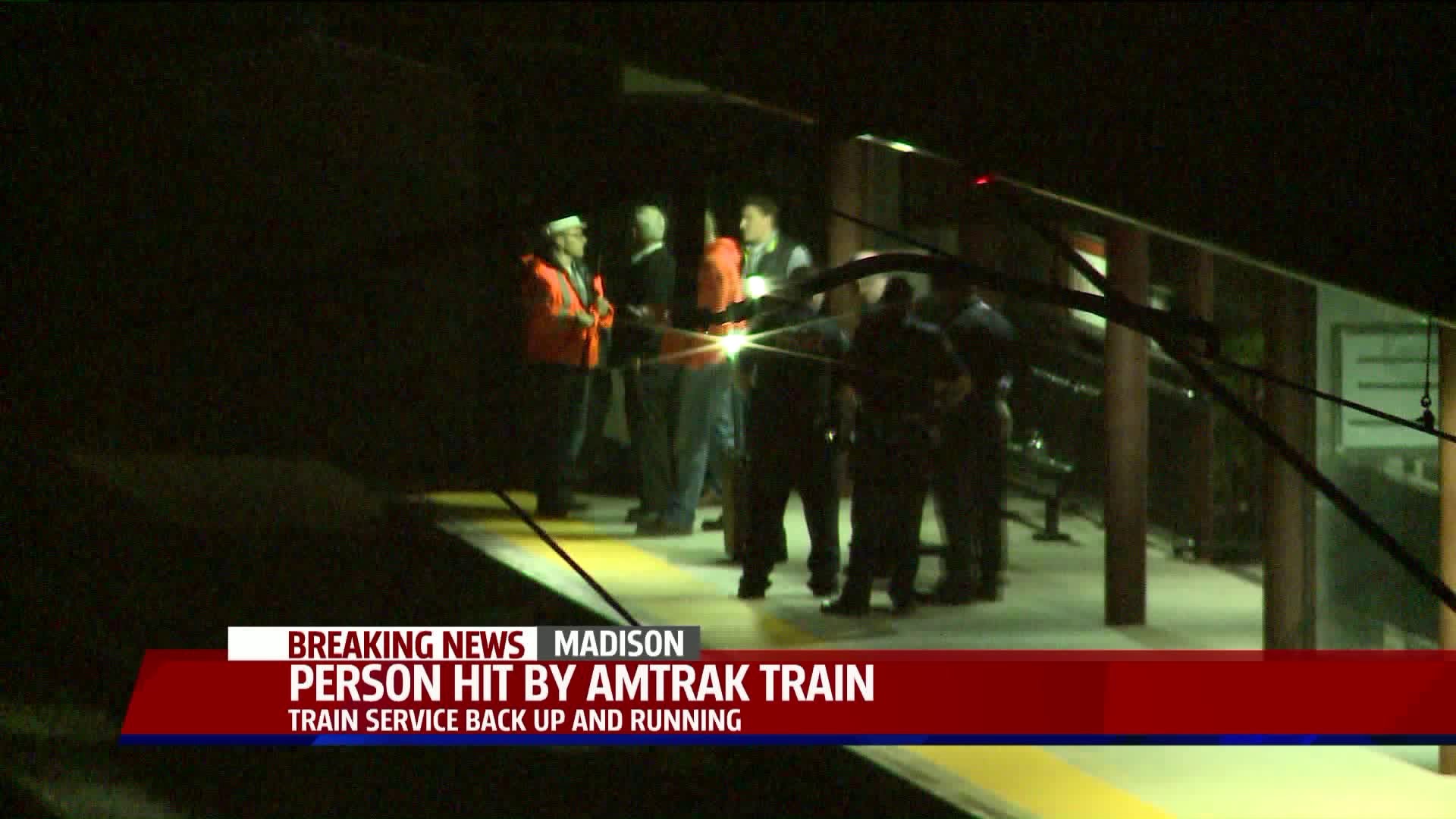 Amtrak: One person struck by a train in Madison