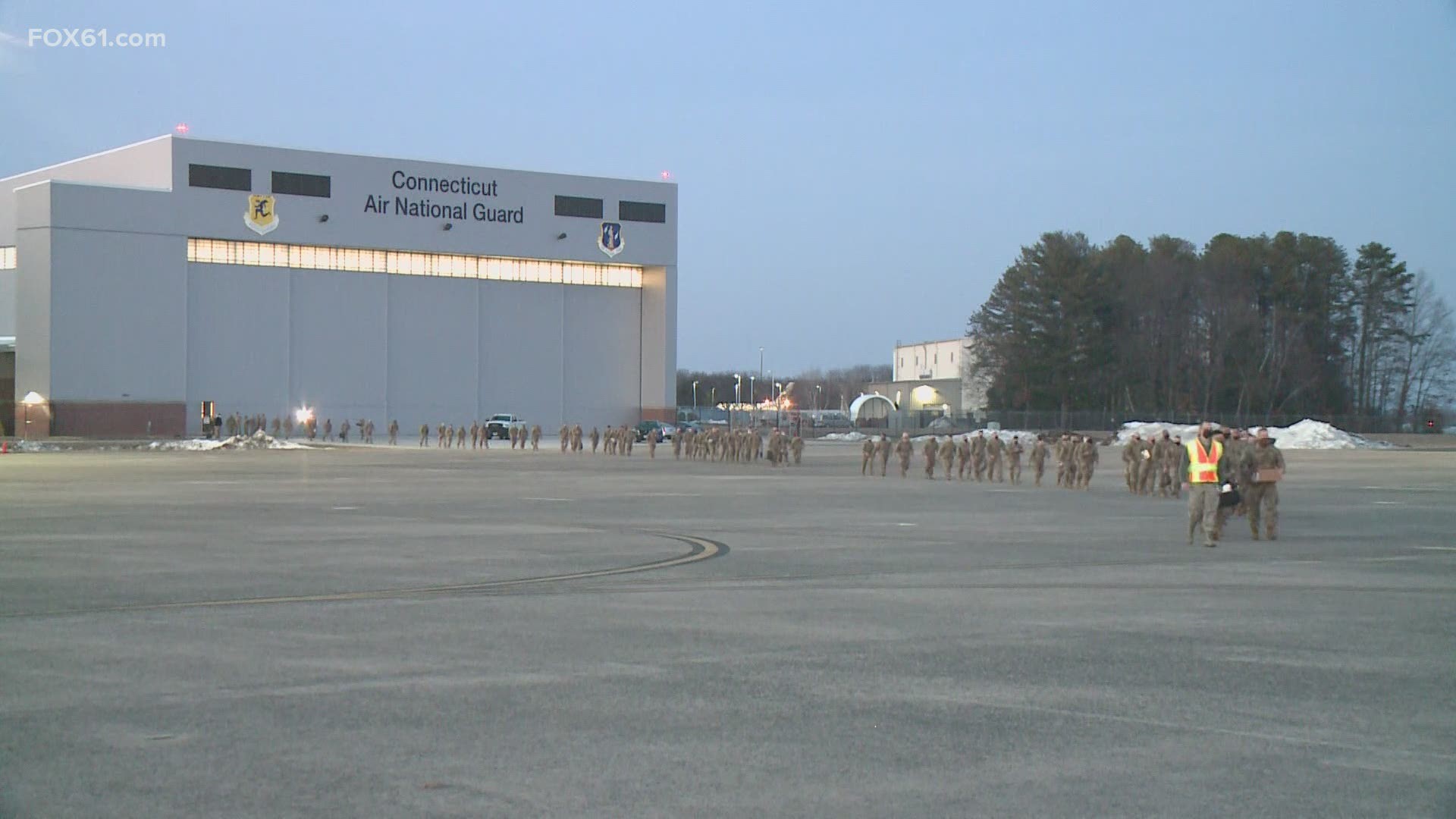 Officials say this will be the largest single deployment of troops from Connecticut since 2009.