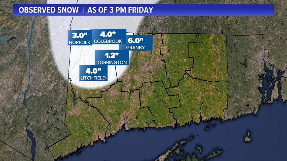 Nor'easter impacts Connecticut with snow, rain, wind