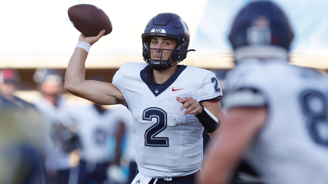 Fagnano’s 5 TDs carry UConn football to first ever road win at Boston College, 38-23