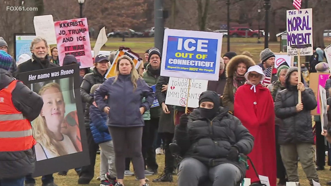 Protesters in New Haven join thousands nationwide in anti-ICE rallies
