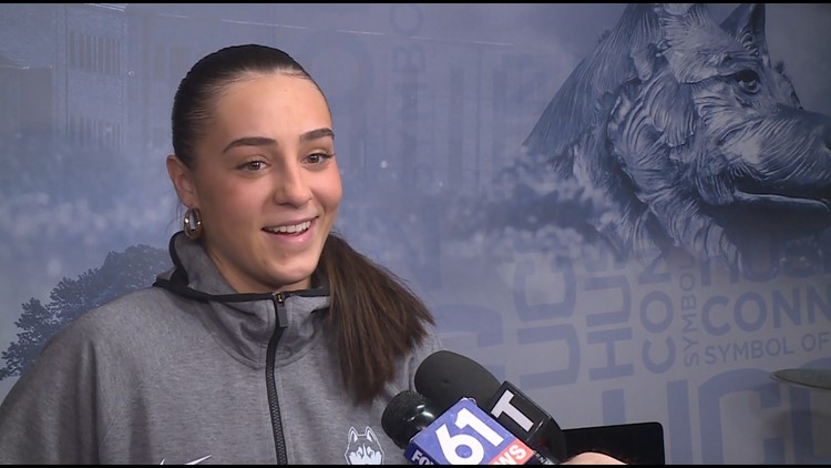 UConn's Nika Muhl reacts to win over Vermont | Full Interview