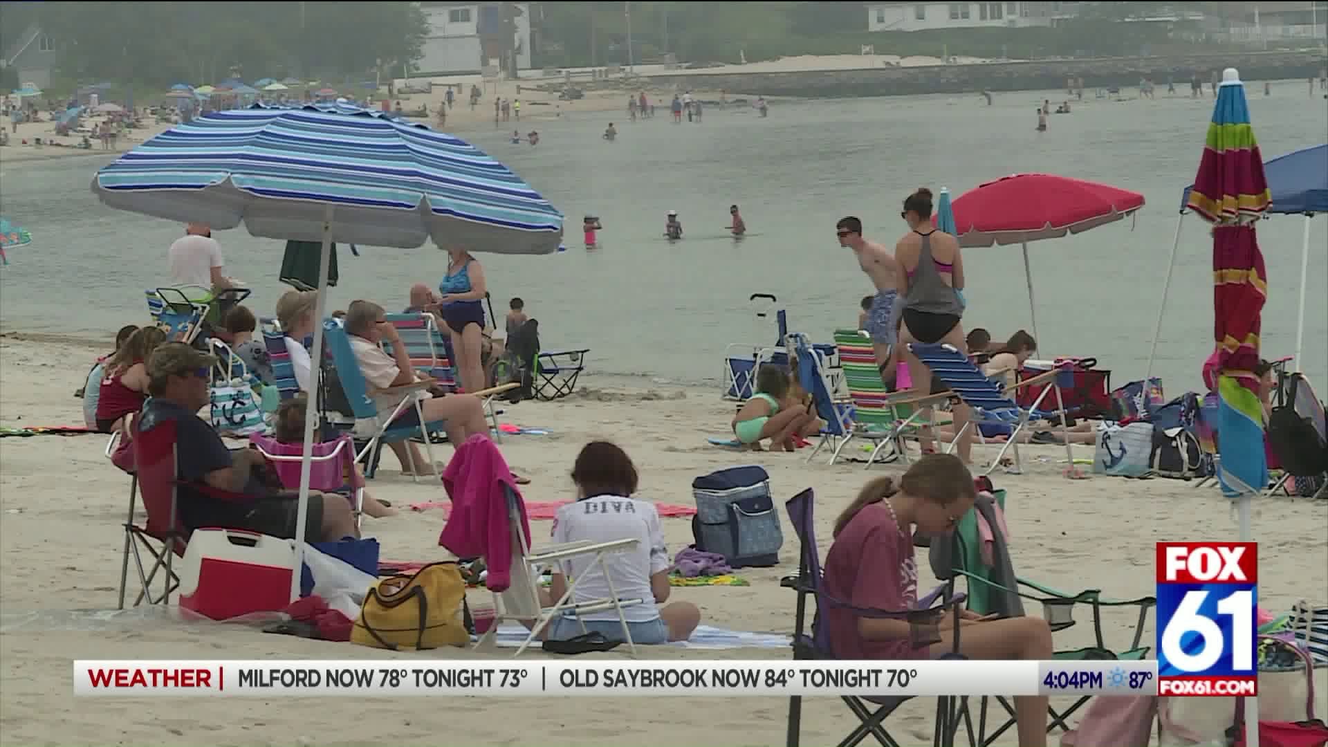 Day after 4th of July draws large crowds across beaches in CT