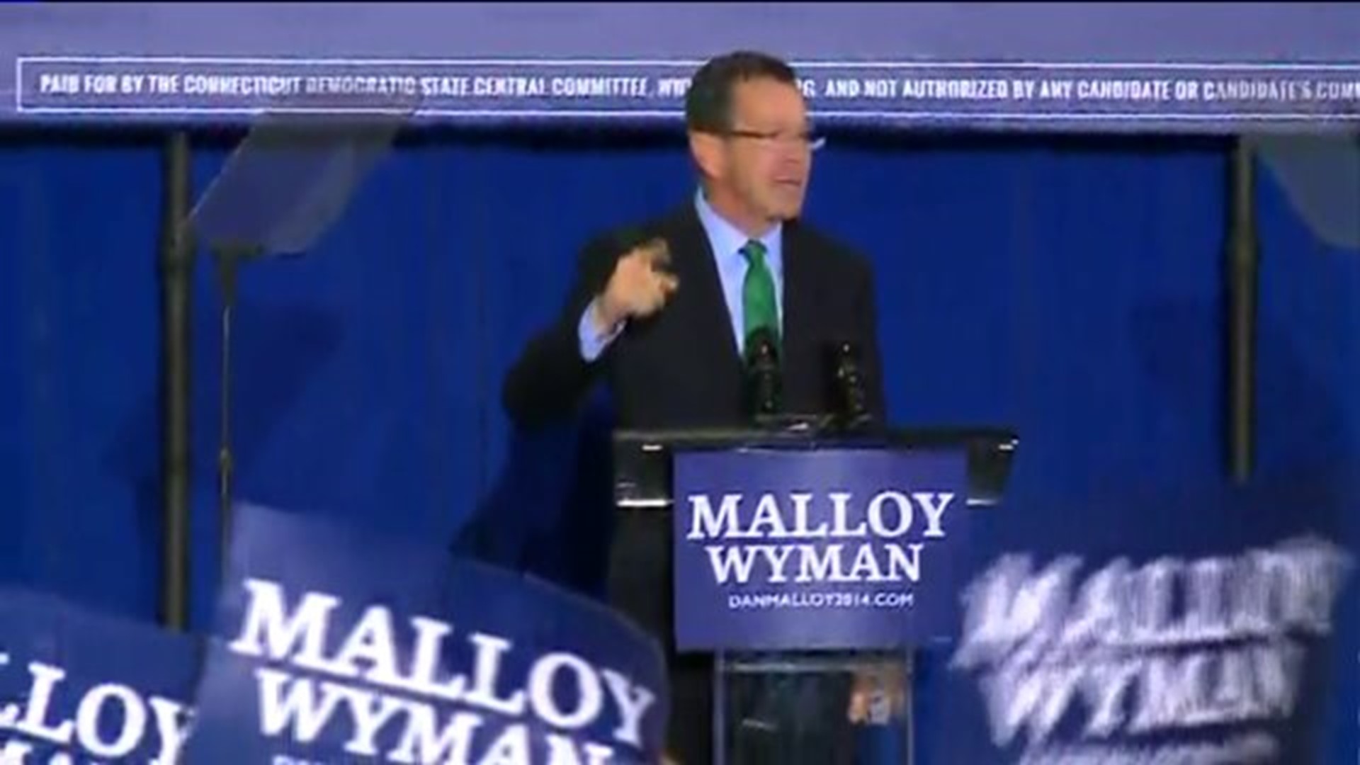Gov. Malloy campaigns with friends just days before election