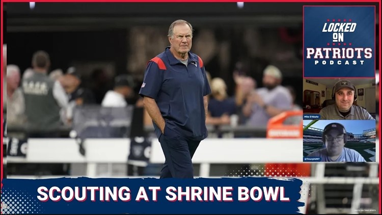 New England Patriots coaches at the Shrine Bowl, thoughts on conference championship Weekend | Locked On Patriots