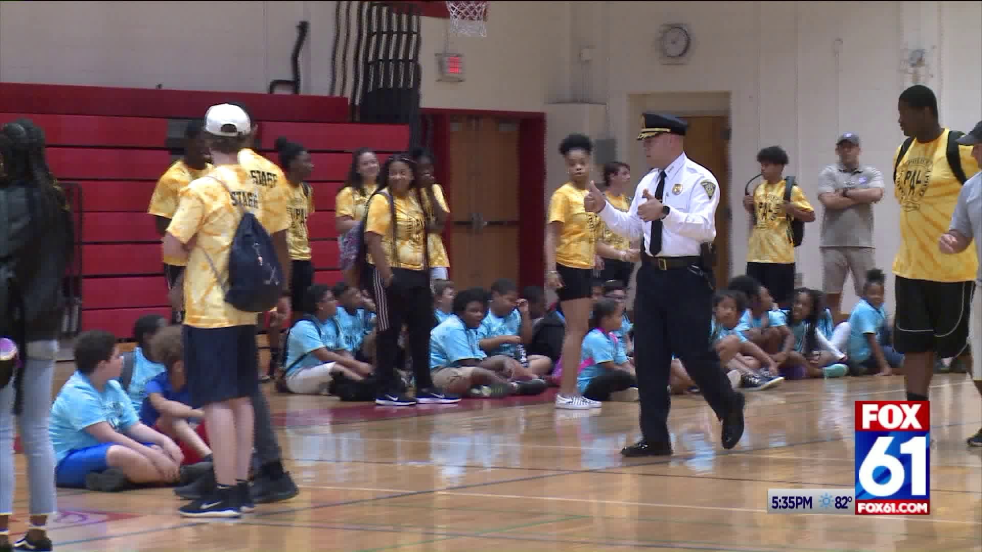 PAL CAMP IN NEW HAVEN CONNECTS KIDS WITH POLICE OFFICERS