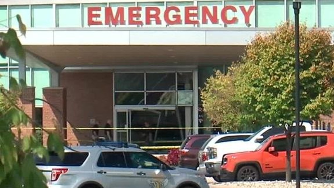 A driver intentionally drove his truck into an Ohio hospital ER