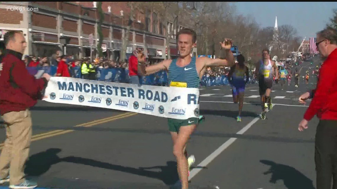 Connor Mantz wins 86th Annual Manchester Road Race
