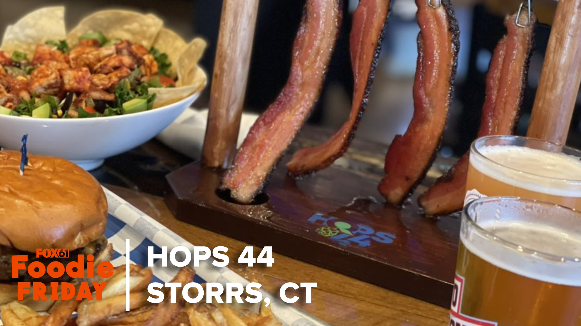 Foodie Friday's Sean Pragano checked out Hops 44 near UConn, which offers locally sourced bites and beer on tap!