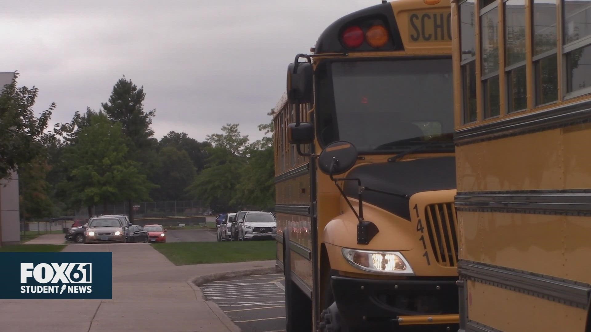 Due to bus routes being combined, some kids are getting home from school hours late.