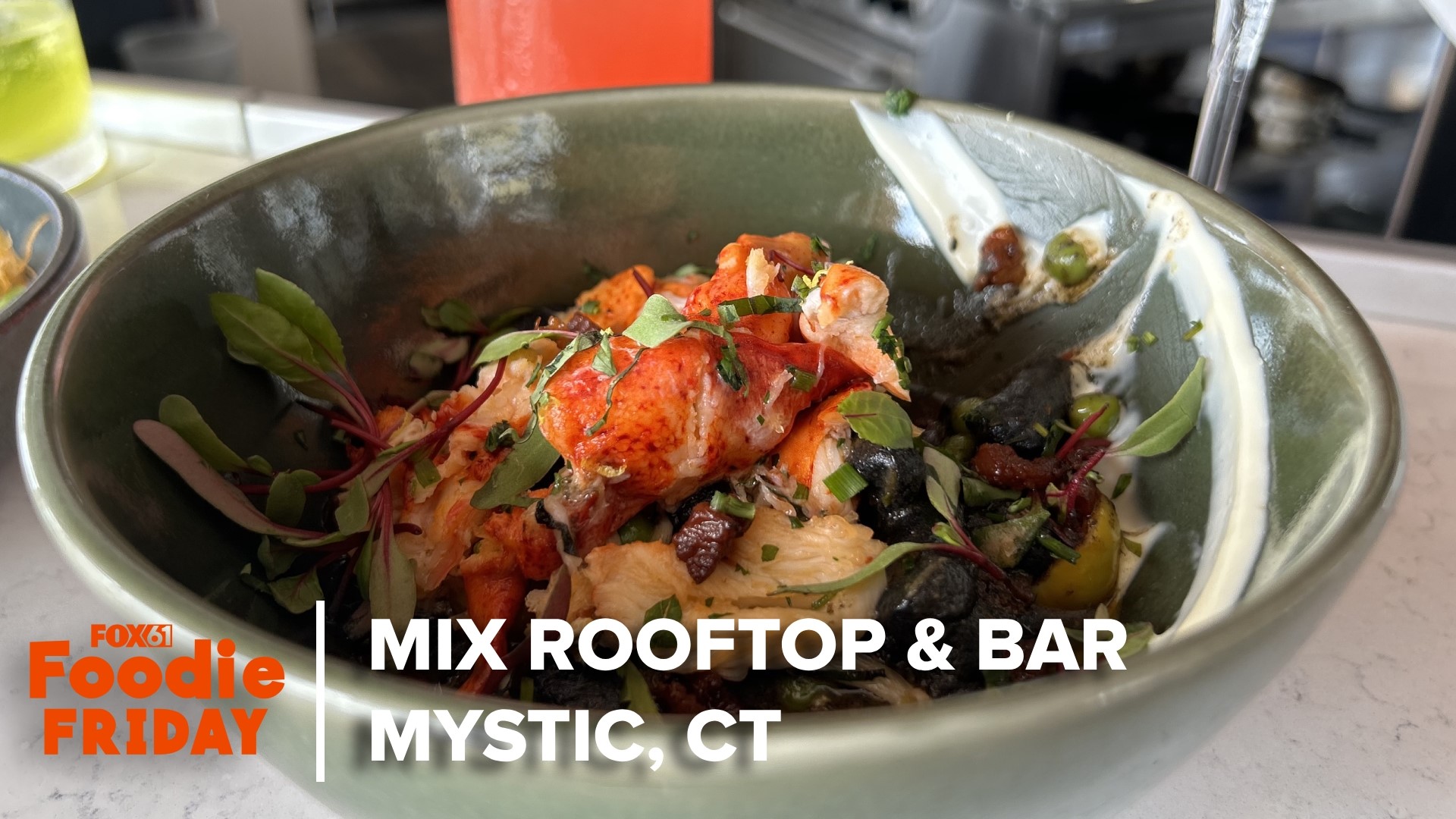 FOX61's Matt Scott visits  Mix Rooftop & Bar at Sift Bake Shop in Mystic for Foodie Friday.