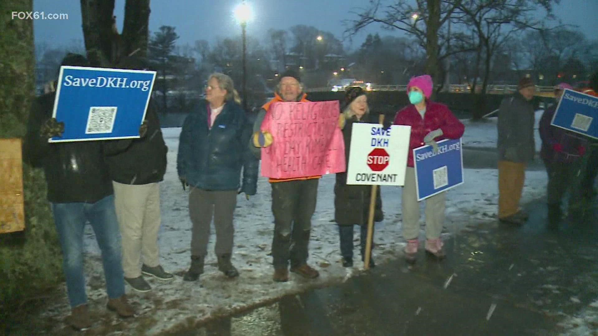 Community members are trying to put a stop to a proposed hospital merger.