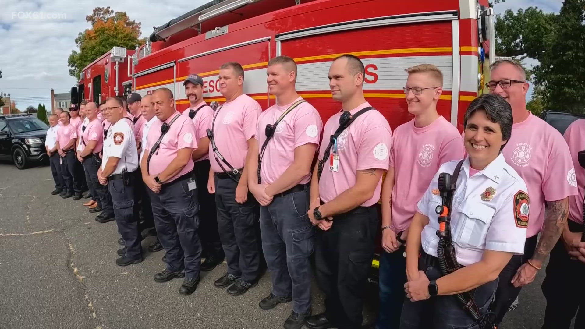 First responders are bringing their message about breast cancer awareness to the front lines.