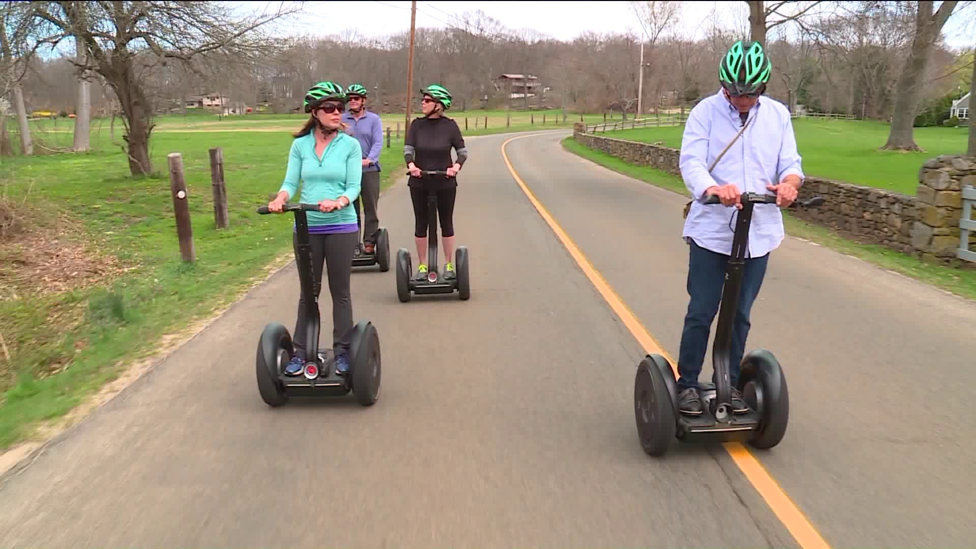 History meets technology during a Shoreline Segway tour of Guilford