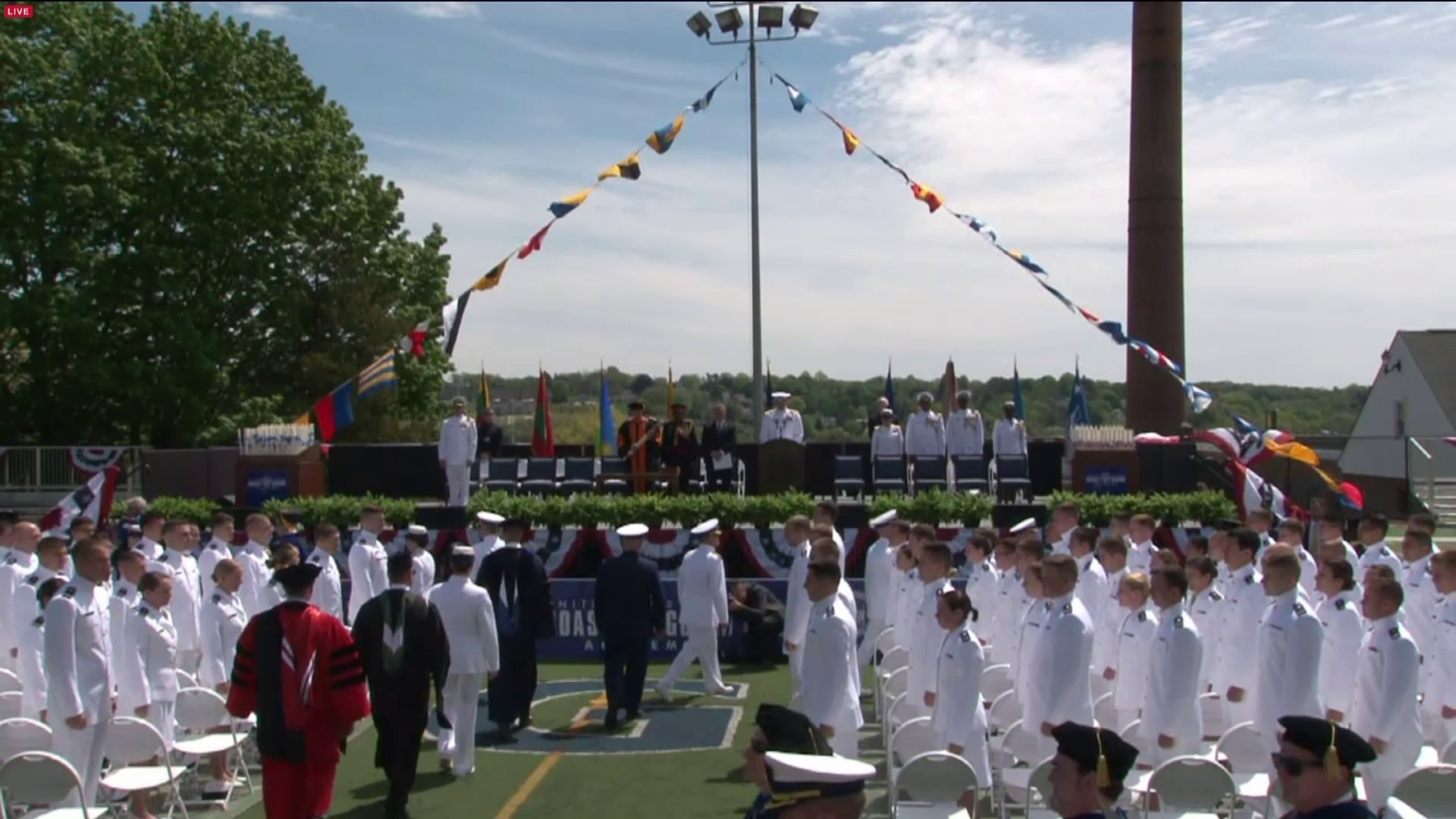 Homeland Security Chief speaks at U.S. Coast Guard Academy graduation