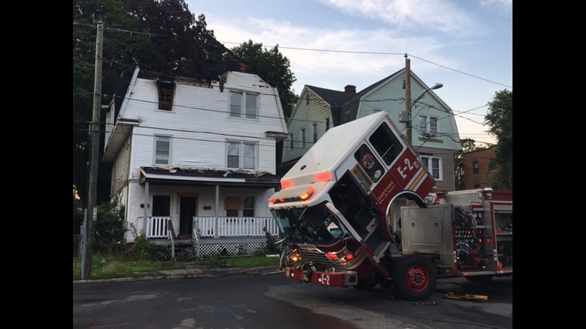 Firefighters battled house fire in Hartford