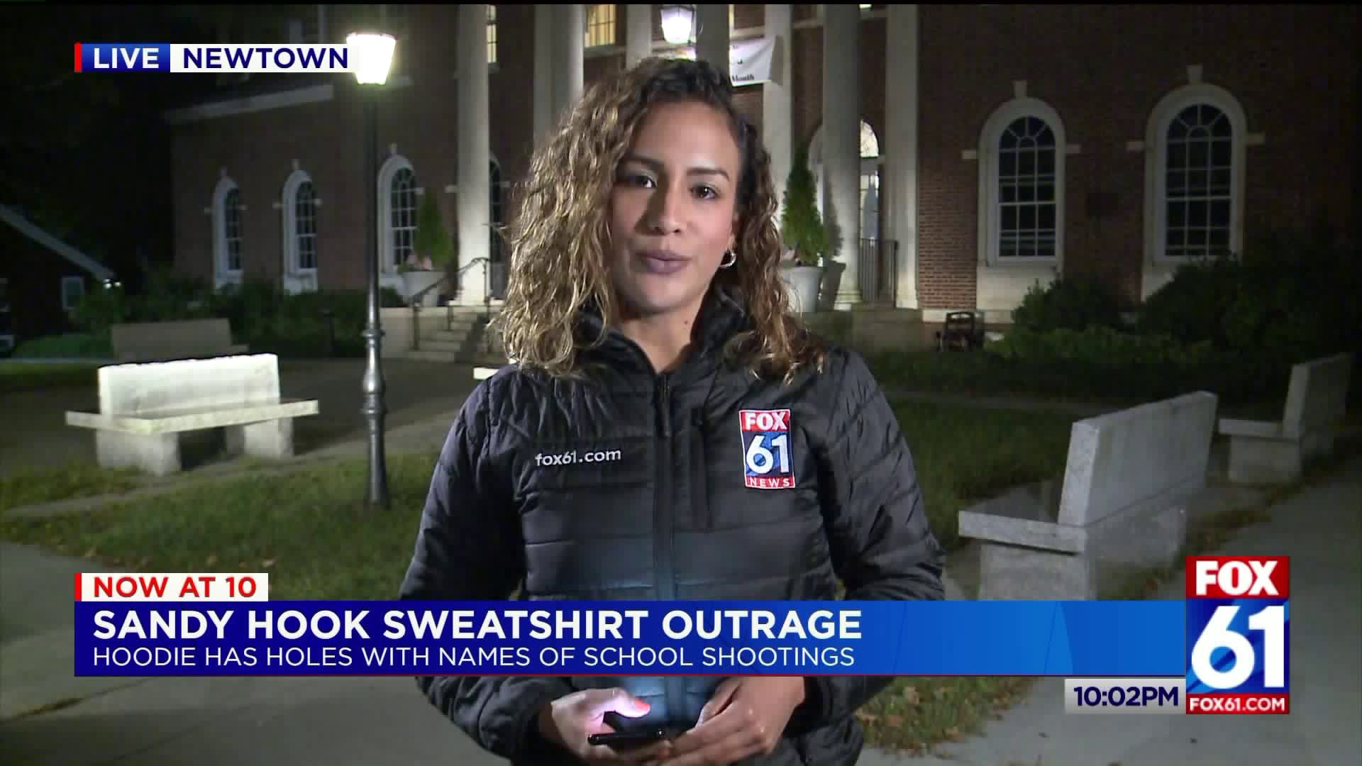 School shooting survivor outraged by designer Sandy Hook sweatshirt