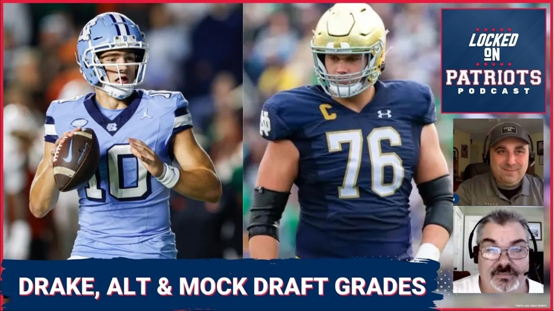 Pats Nation continues to wonder whether the team will select their quarterback of the future, or solidify an offensive line in need of repair.