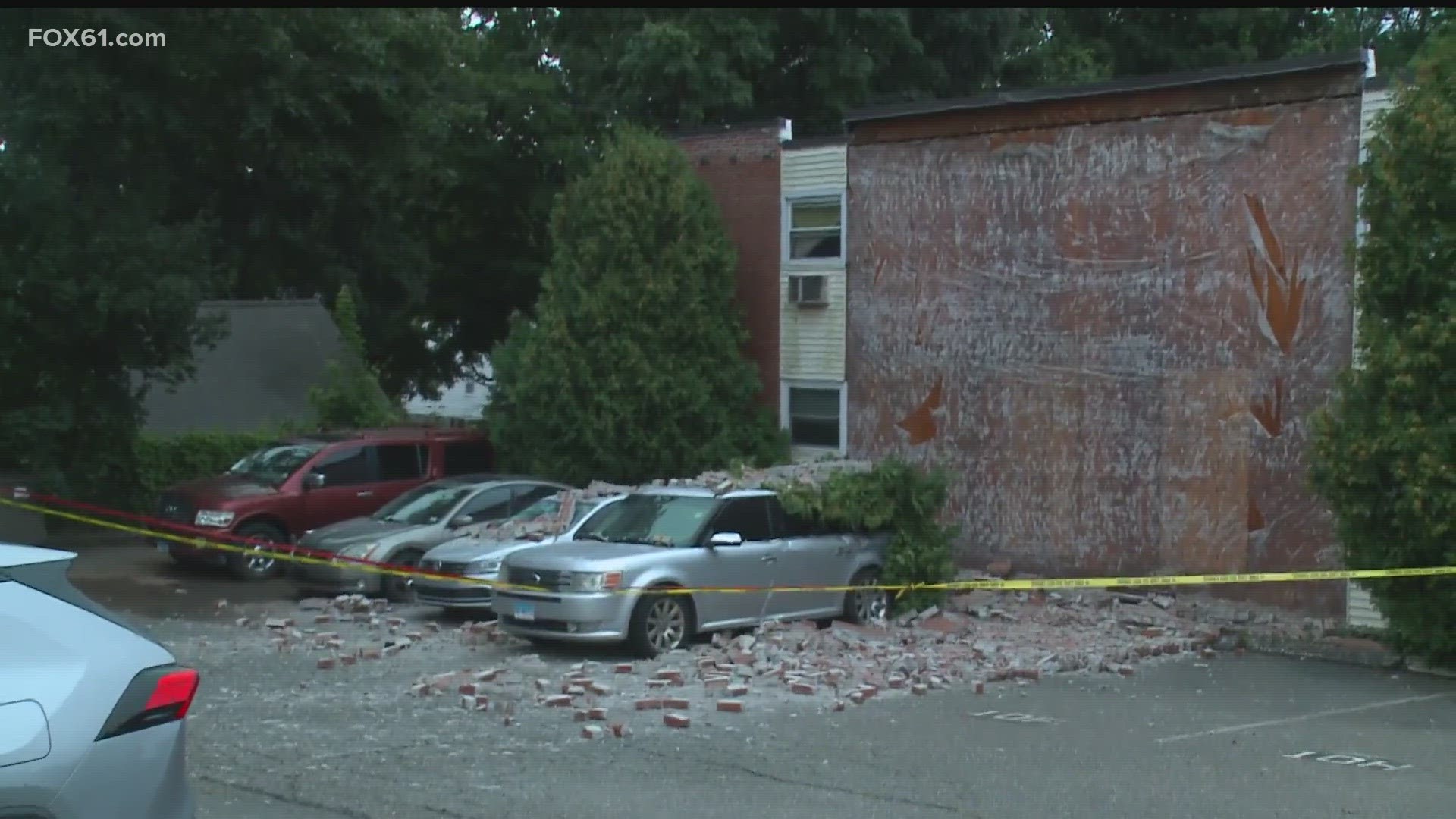 Cars damaged after partial collapse of Manchester condo complex