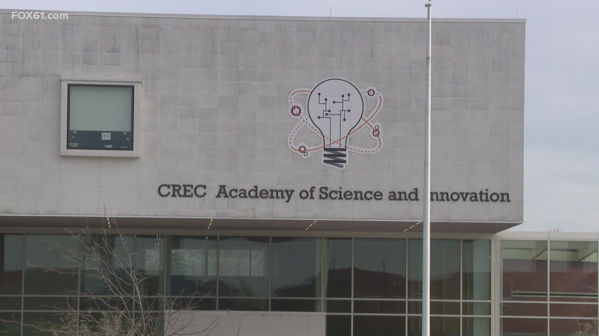 The student was hit by the school bus during dismissal around 2:15 p.m. at CREC Academy of Science of Innovation, according to school officials.
