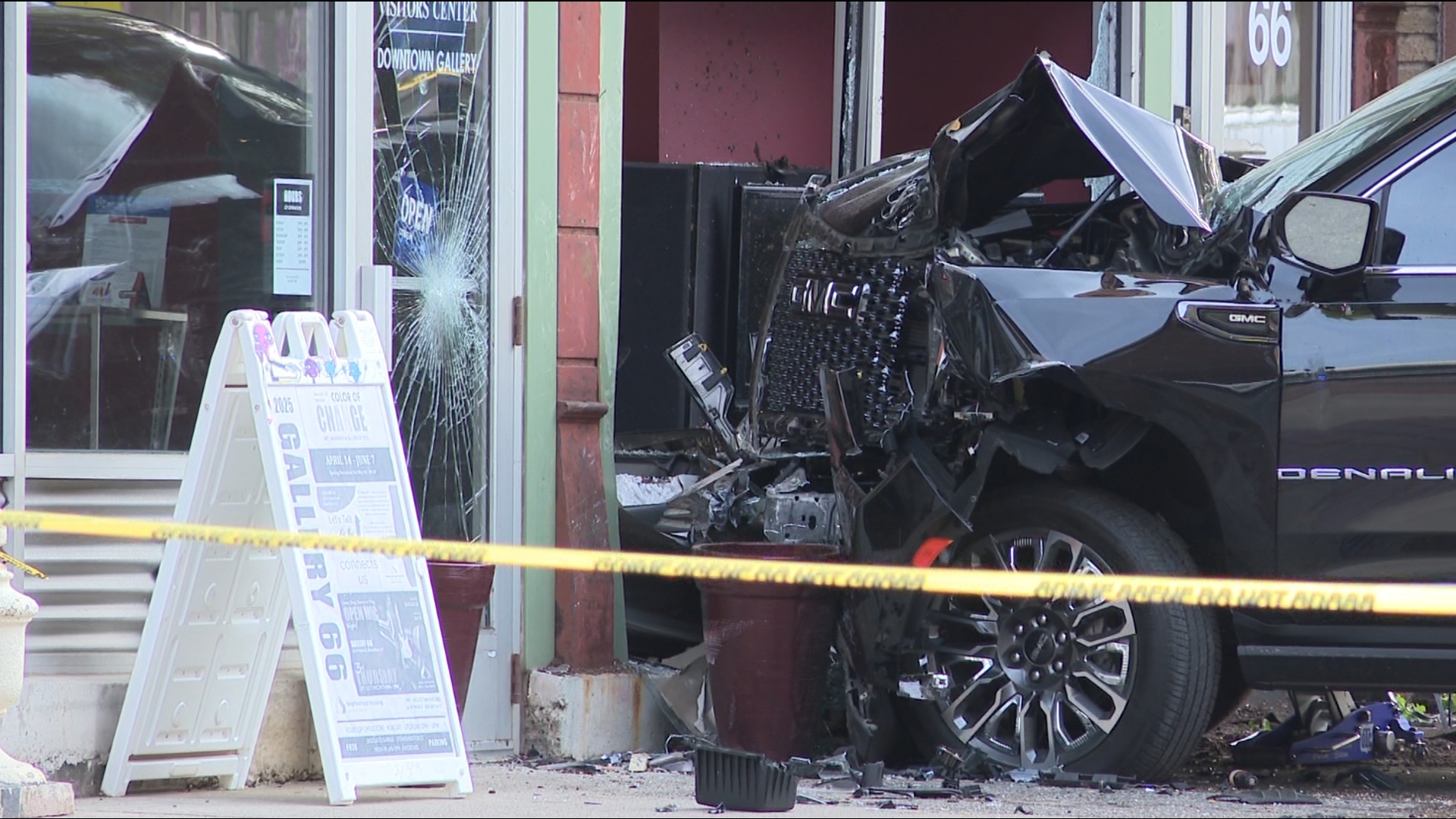 Car crashes into building, hits pedestrian in New Britain | fox61.com