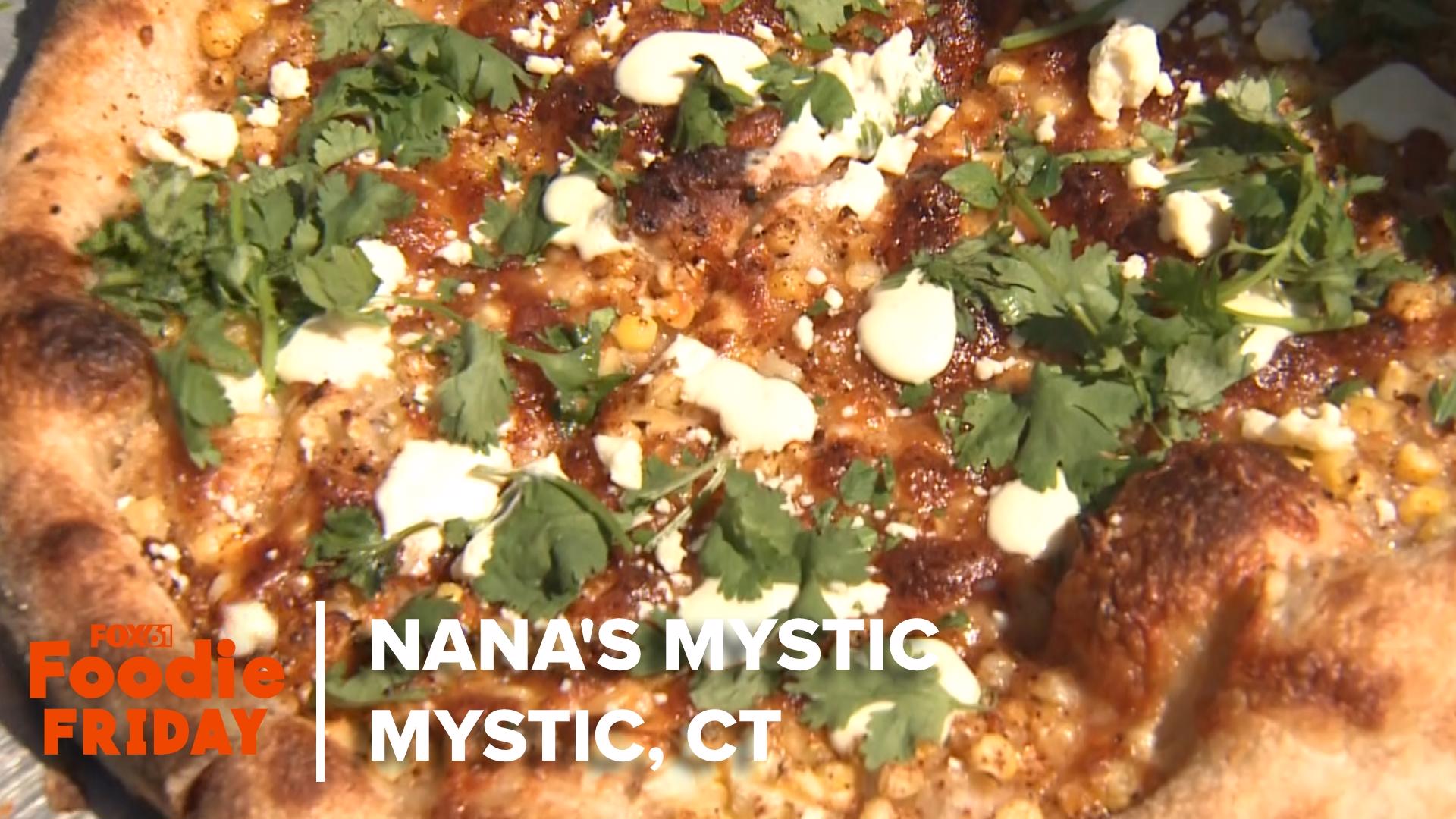 FOX61's Matt Scott visited Nana's Mystic for Foodie Friday to sample baked goods and pizza they offer, which are made from natural and organic ingredients.