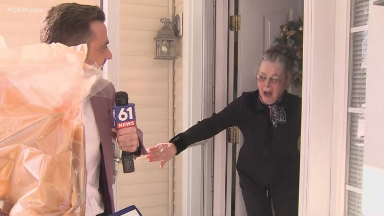 Kindness comes full-circle for widow who gifted sled to news anchor