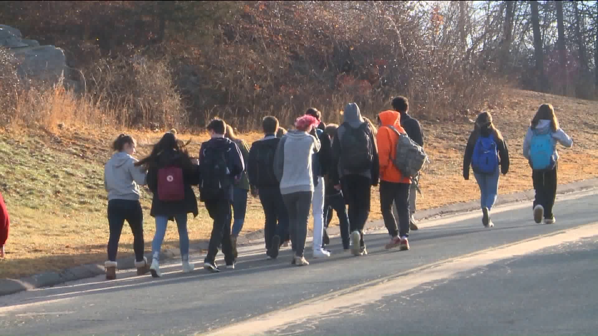 Students walk out of classroom for better school security