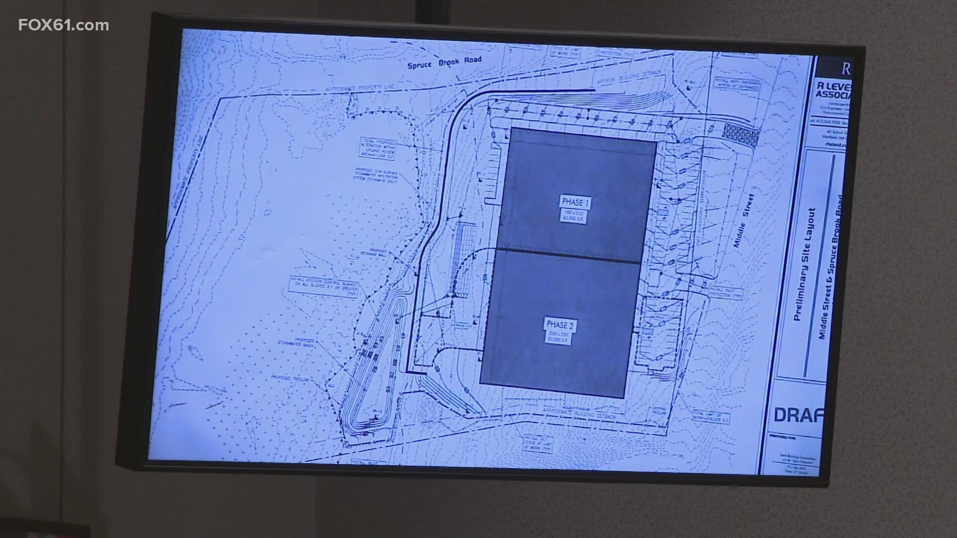 The proposed construction of an industrial building on a wetlands area in Middletown was a topic of concern at a city meeting Wednesday evening.