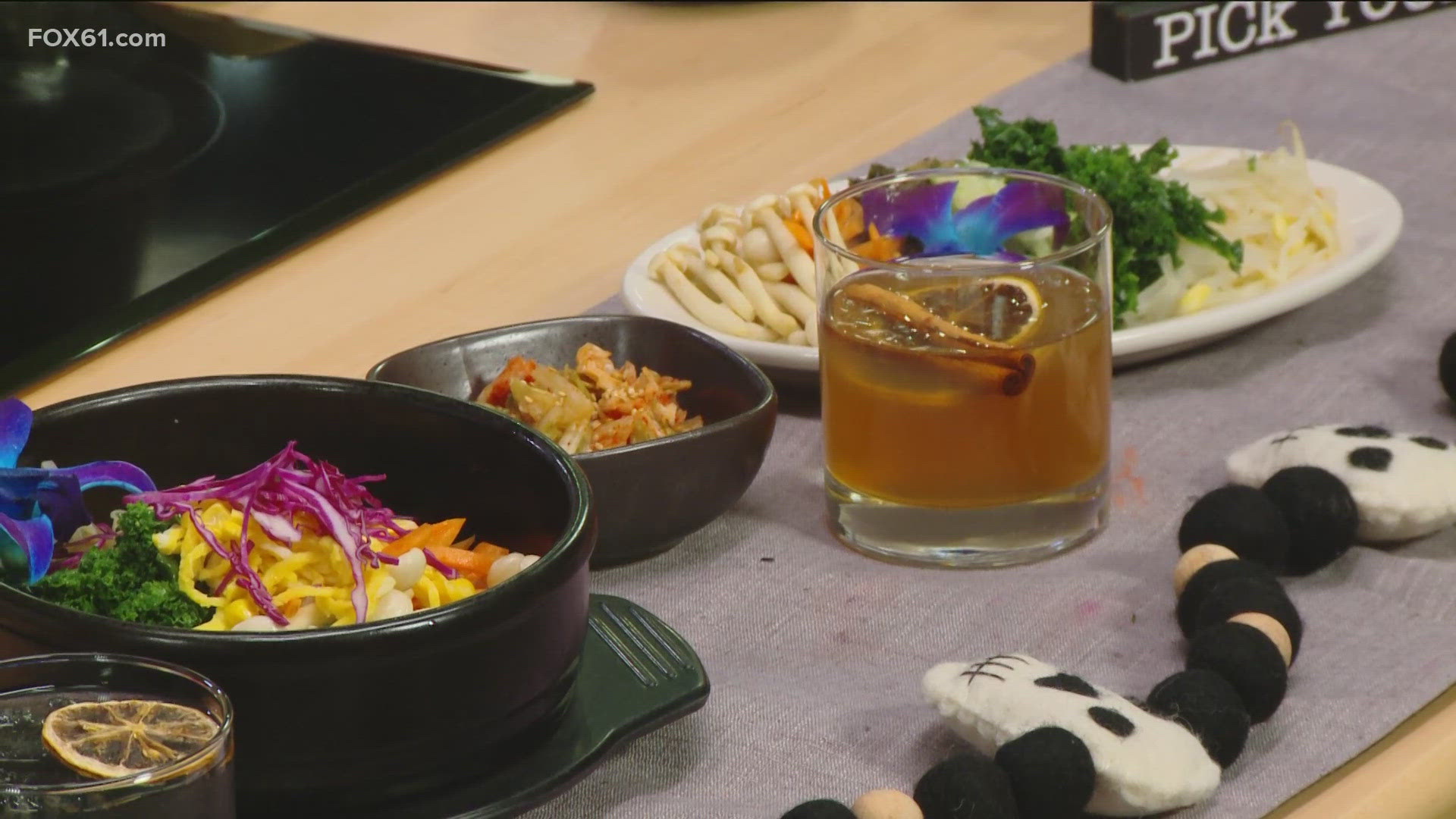 Jane Yon and Moriah Aronson from Sunberry Restaurant and Bar showcase how to make a traditional Korean bimbipap!