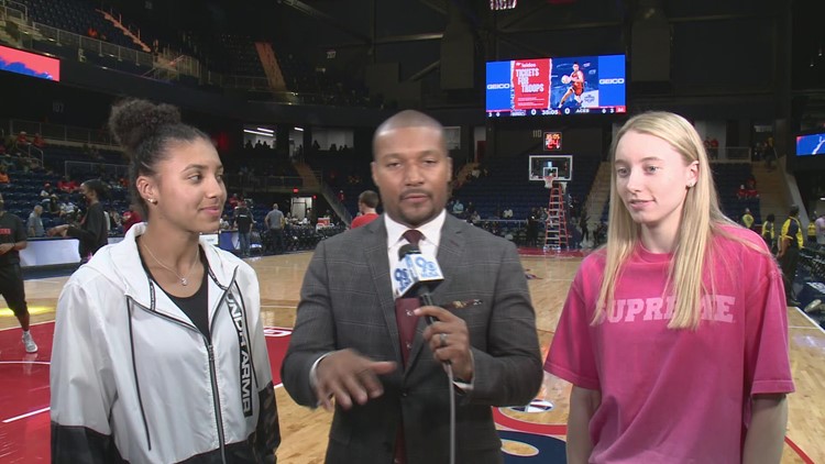 UConn stars Paige Bueckers, Azzi Fudd talk basketball