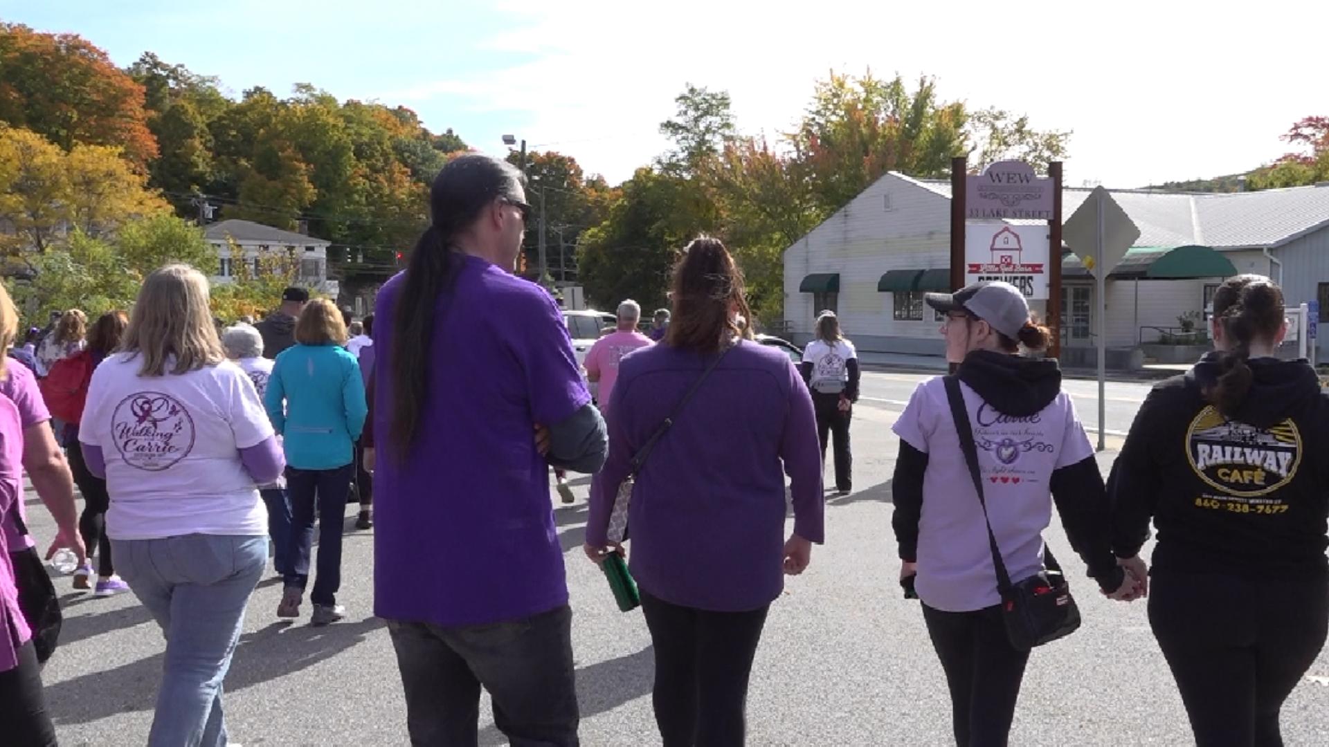 Walk In Lockable Skip Neighbors in Winchester hold a domestic violence awareness walk for ...