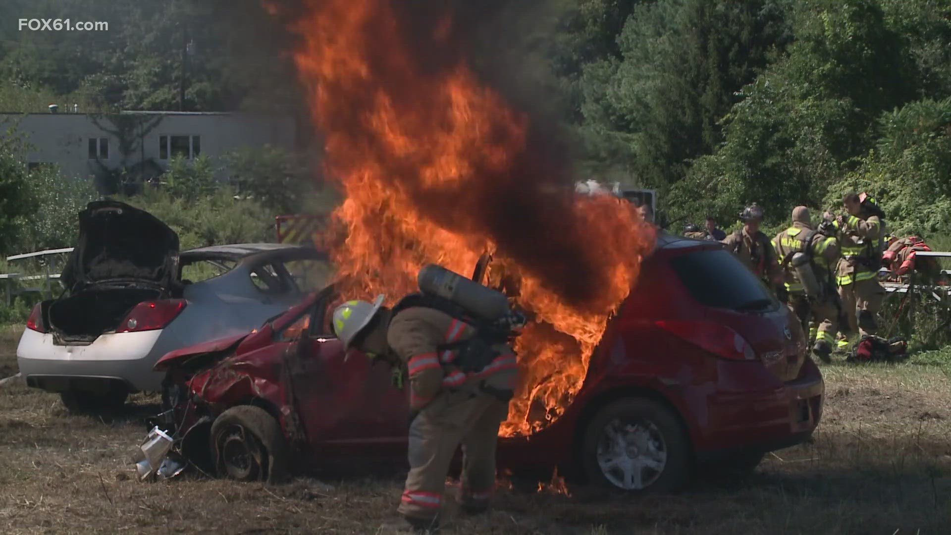 Firefighters are practicing new techniques and new technology to out on these dangerous fires.